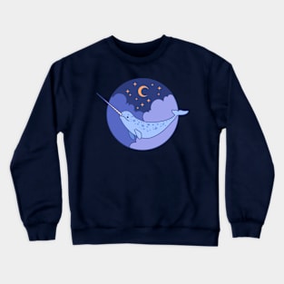 Narwhal in the sky Crewneck Sweatshirt